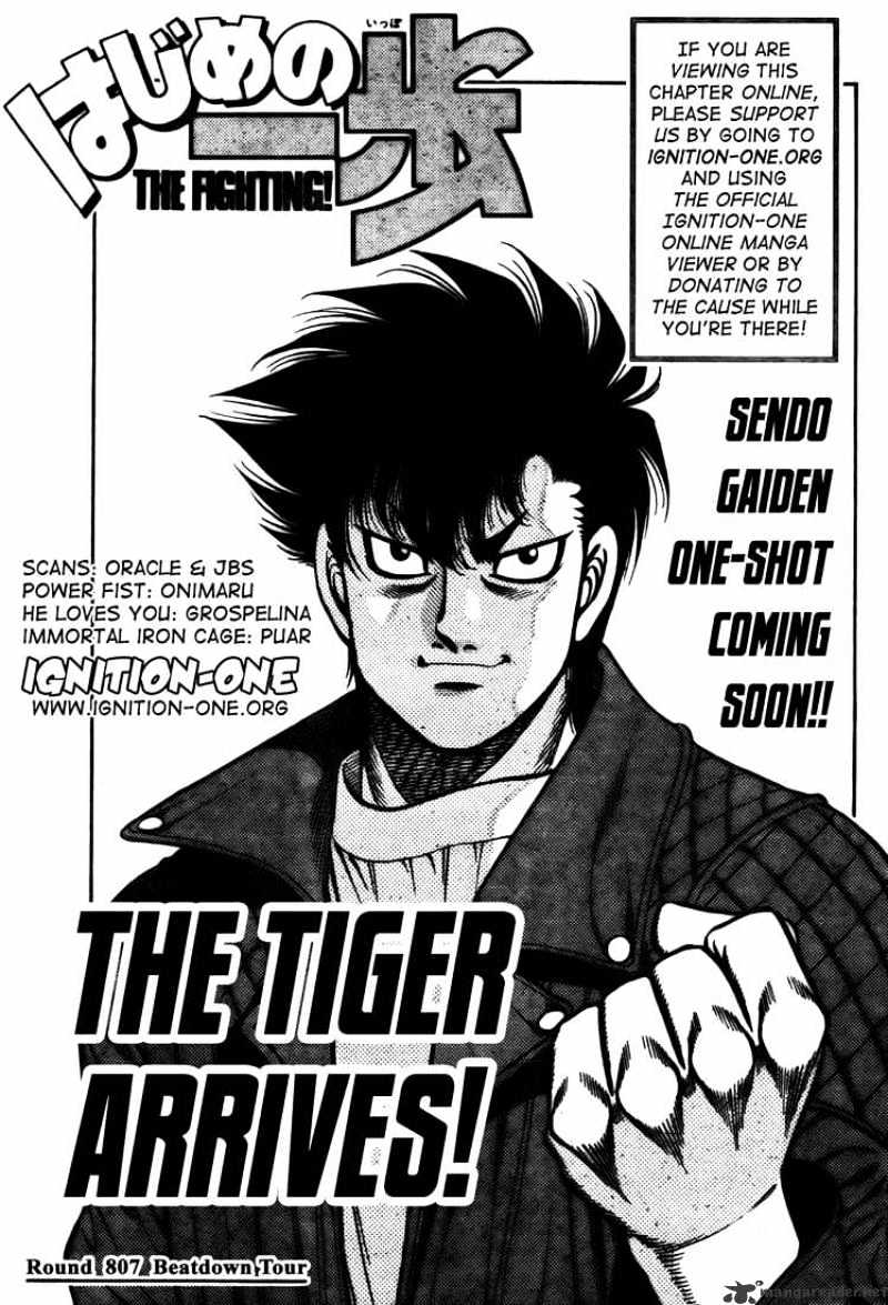 Hajime No Ippo - Chapter 807 : Beatdown Tour