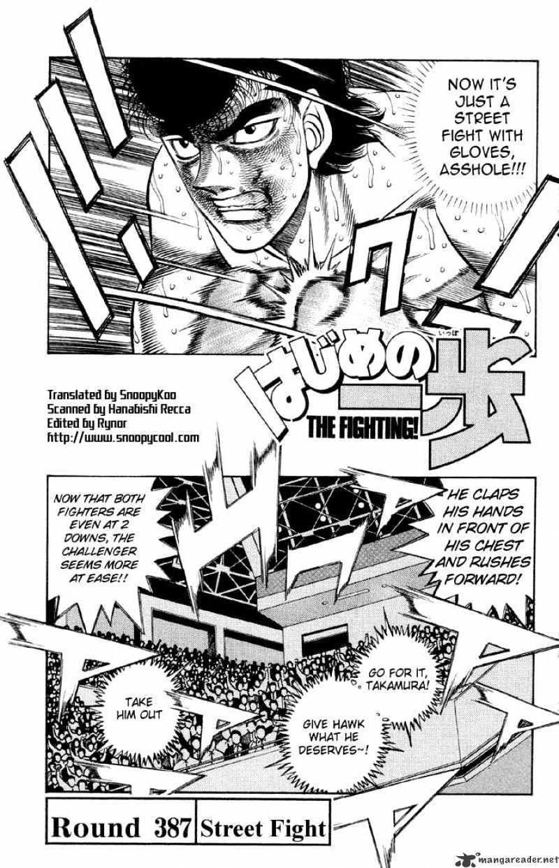 Hajime No Ippo - Chapter 387 : Street Fight