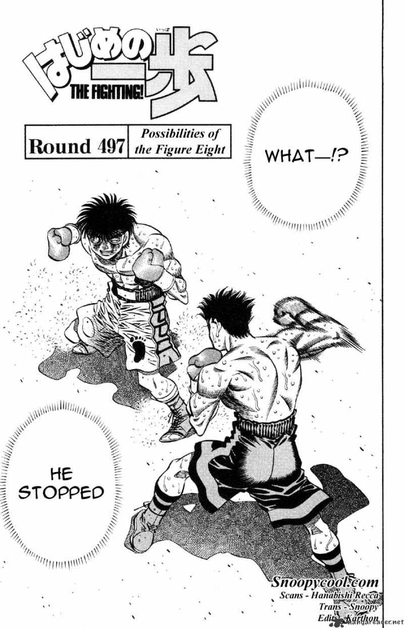 Hajime No Ippo - Chapter 497 : Possibilities Of Figure Eight