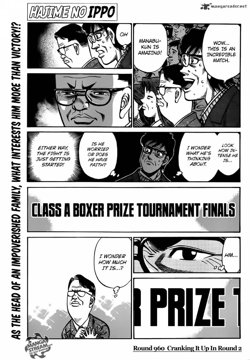 Hajime No Ippo - Chapter 960 : Cranking It Up In Round 2