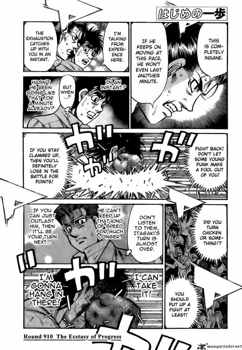 Hajime No Ippo - Chapter 910 : The Ecstacy Of Progress