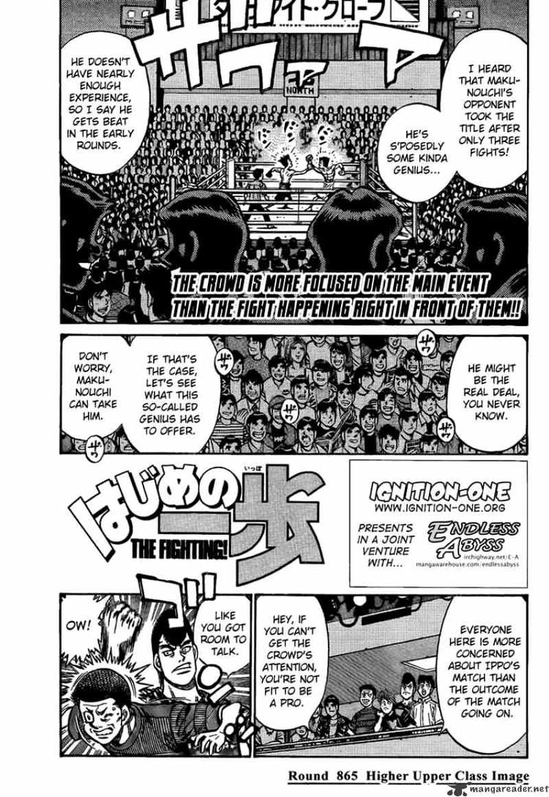 Hajime No Ippo - Chapter 865 : Higher Upper Class Image