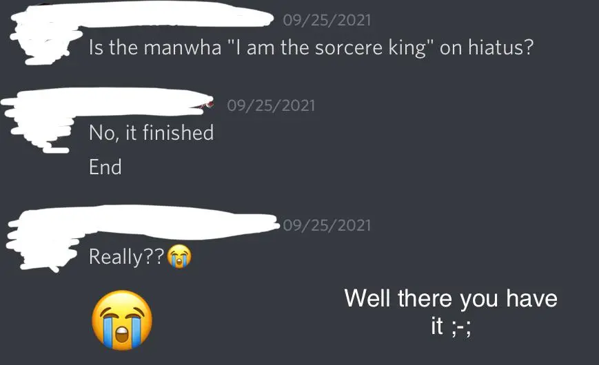 I Am The Sorcerer King - Hitaus