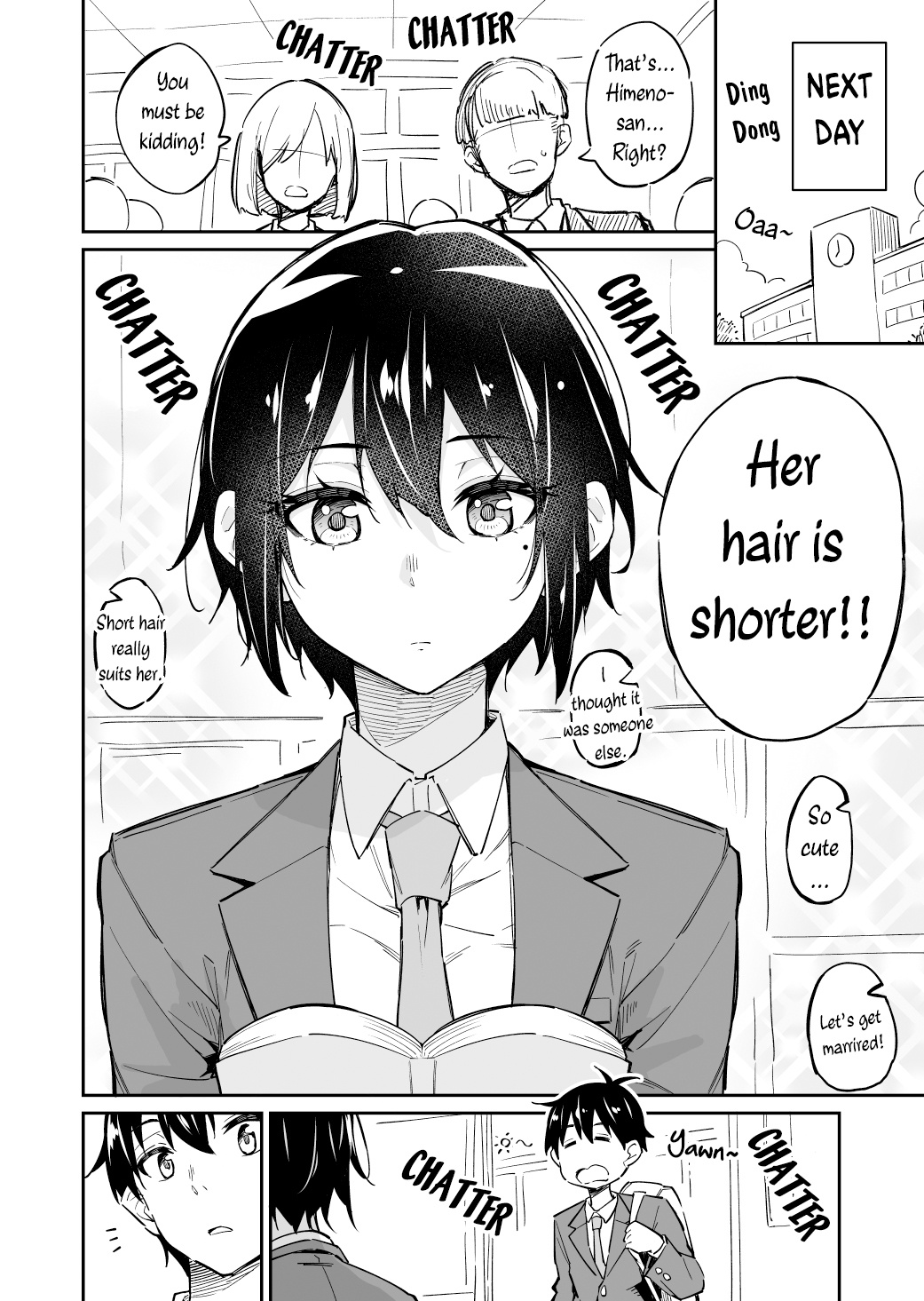 Sukina Hito Ga Sho-Tokattosuki To Shitte Kami Kiru Hanashi - Chapter 1: Cutting Her Hair After Finding Out That The Person She Likes Likes Short Cuts