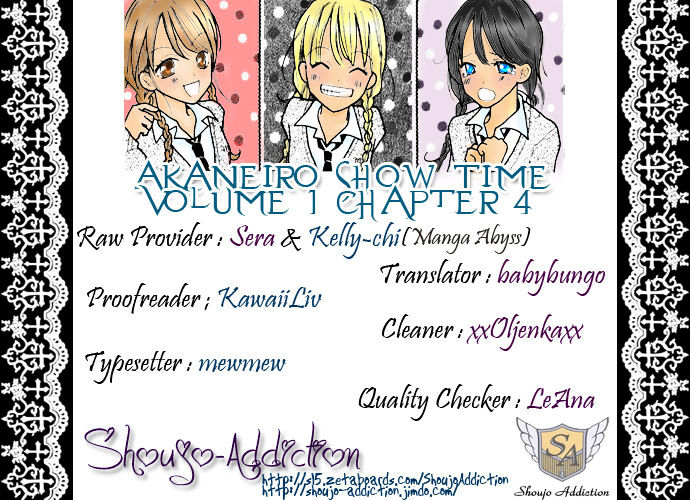 Akaneiro Show Time - Vol.1 Chapter 4 : Act! [End]