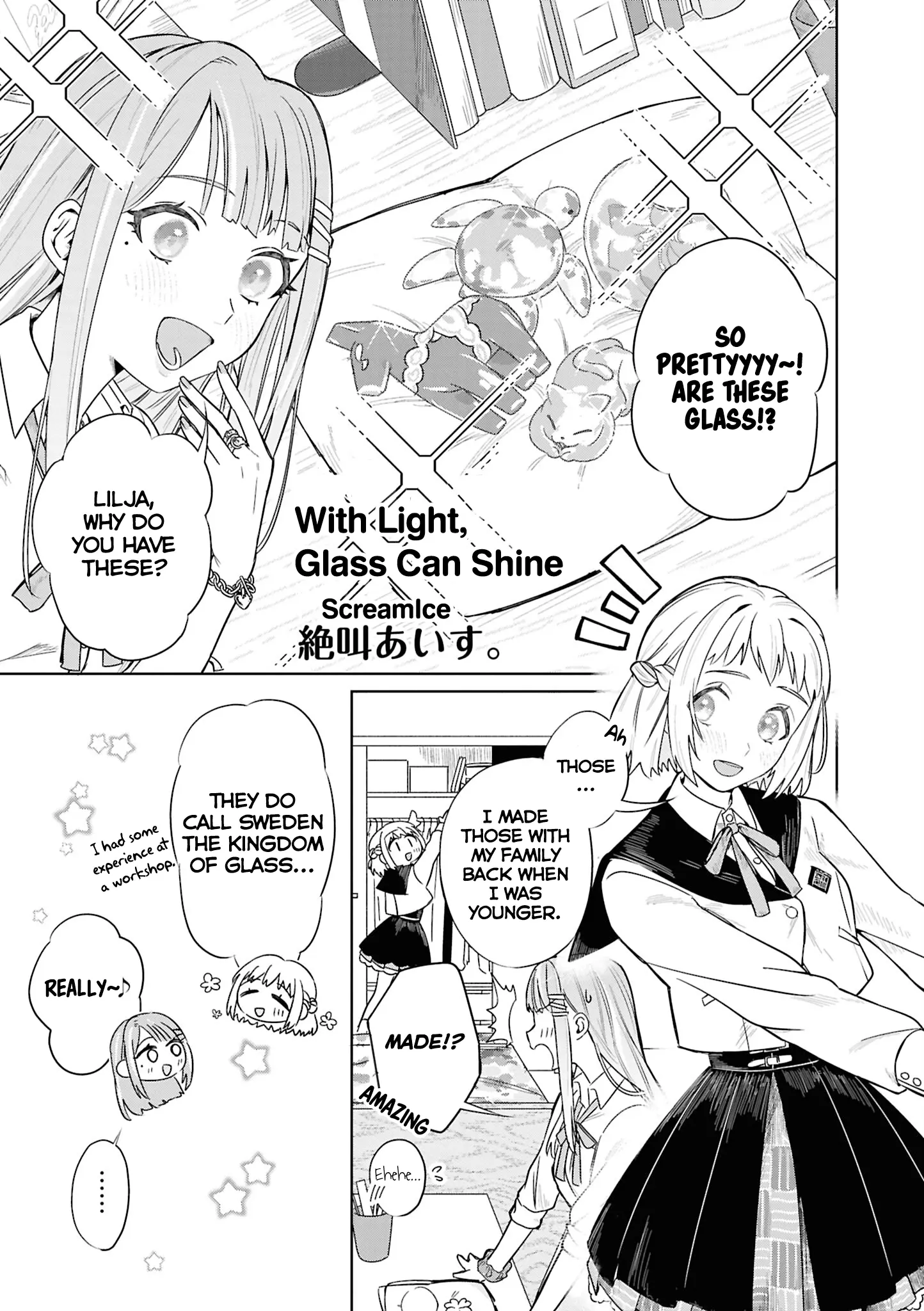 Gakuen Idolm@Ster - Comic Anthology - Chapter 3: With Light, Glass Can Shine (Screamice)