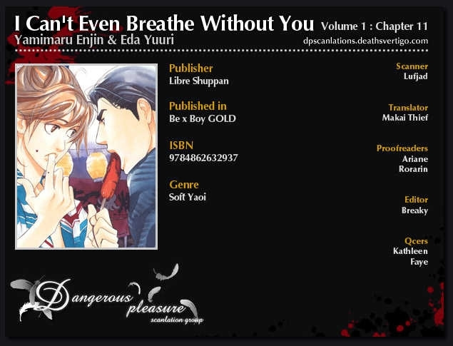 I Can't Even Breathe Without You - Vol.1 Chapter 11