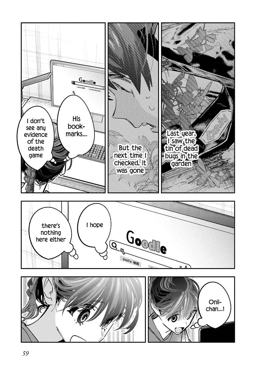 I Reincarnated As The Little Sister Of A Death Game Manga’s Murd3R Mastermind And Failed - Chapter 15