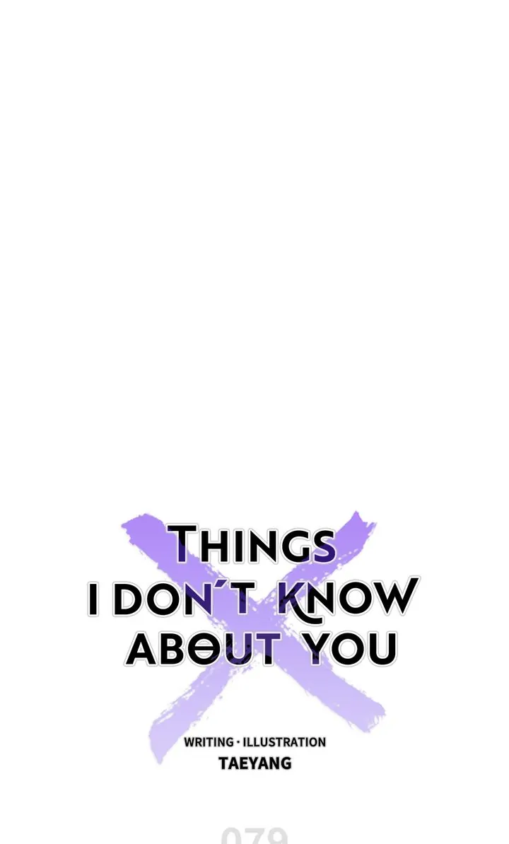 Things I Don't Know About You - Chapter 79