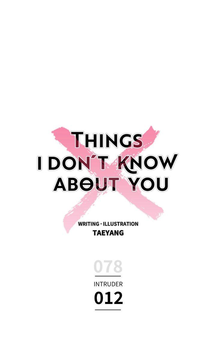 Things I Don't Know About You - Chapter 78