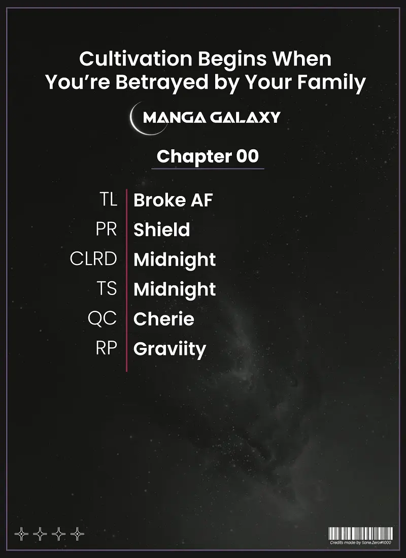 Cultivation Begins When You're Betrayed By Your Family - Chapter 0
