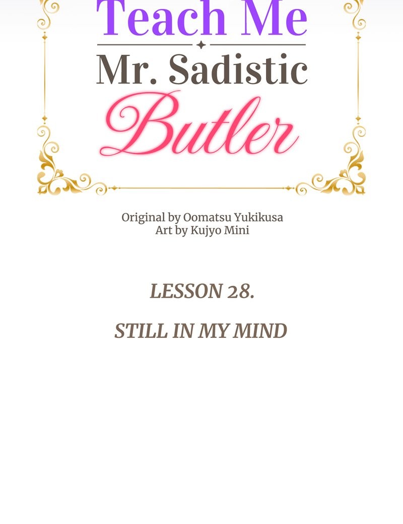 Teach Me, Mr. Sadistic Butler - Chapter 28