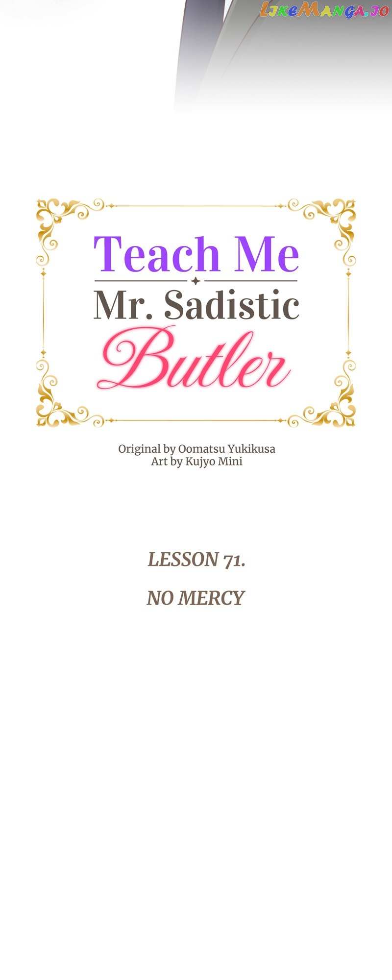 Teach Me, Mr. Sadistic Butler - Chapter 71