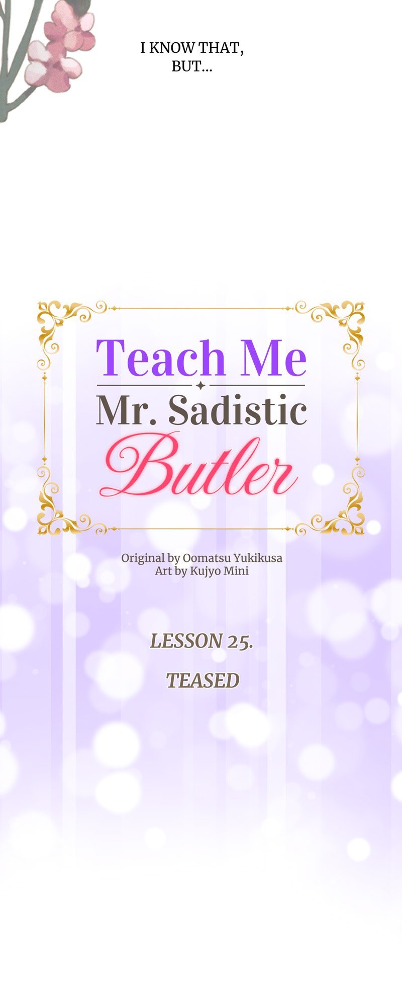 Teach Me, Mr. Sadistic Butler - Chapter 25