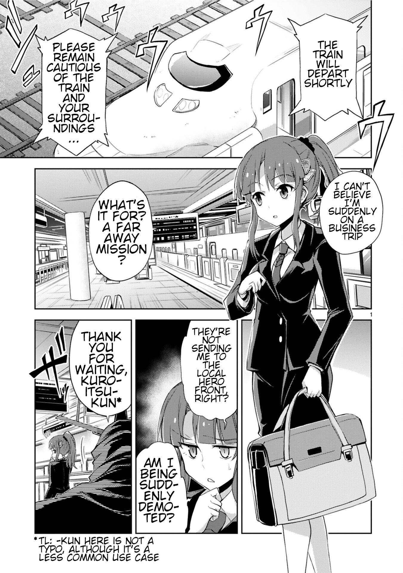 Kuroitsu-San In The Superhuman Research & Development Department - Chapter 5: Absolute Zero Chief Of Staff's Business Trip