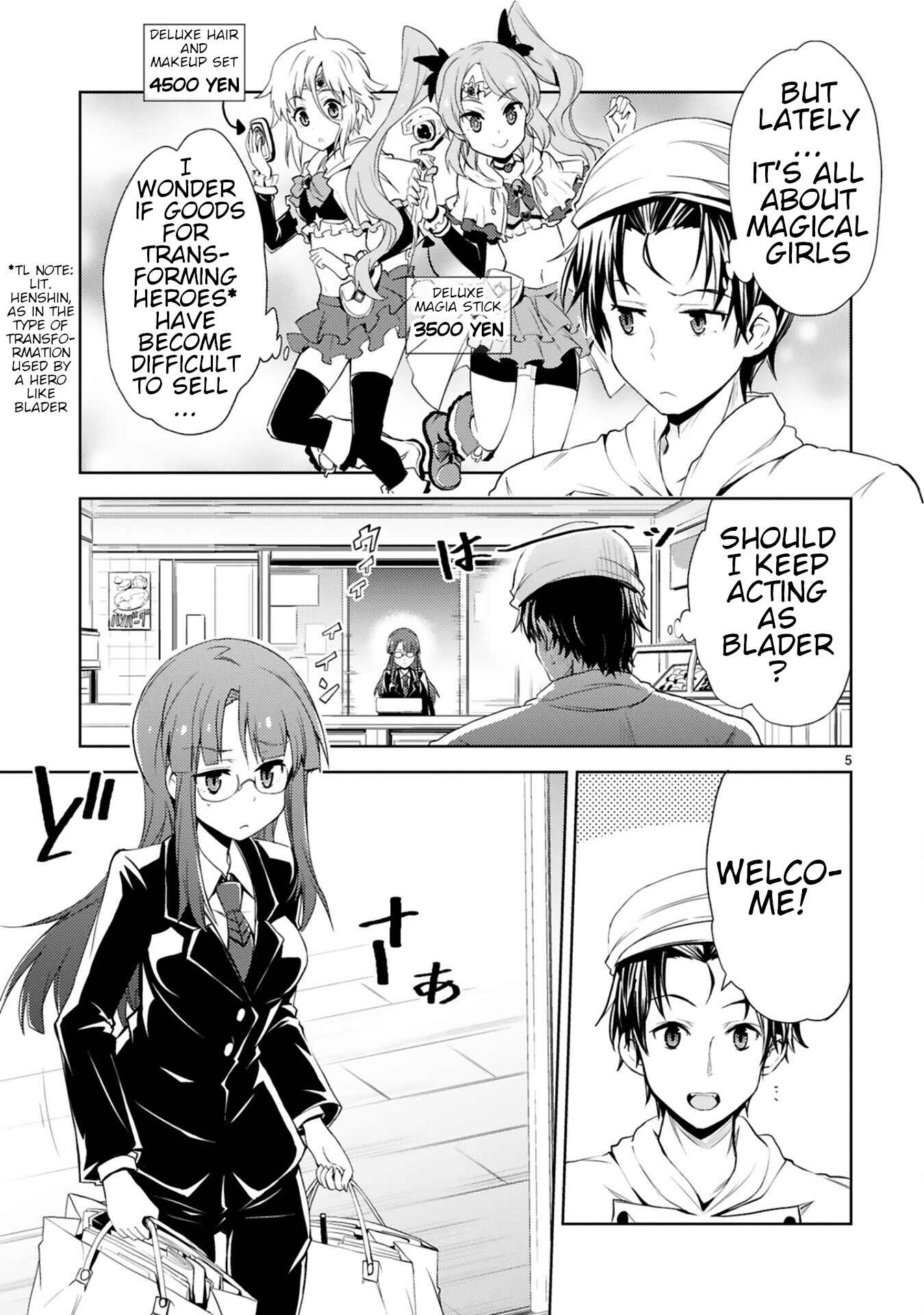 Kuroitsu-San In The Superhuman Research & Development Department - Chapter 7: Divine Swordsman Blader's Resolution