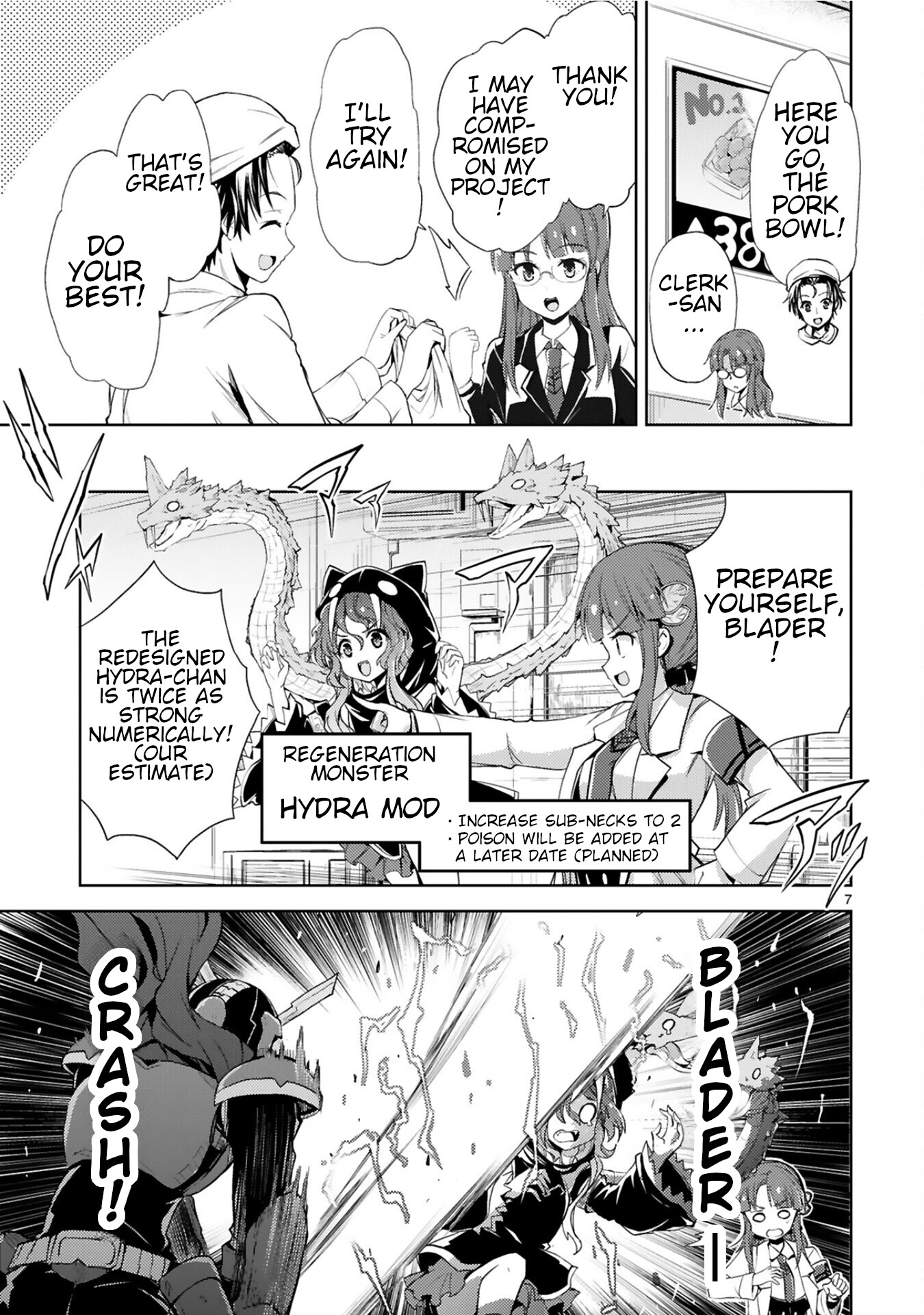 Kuroitsu-San In The Superhuman Research & Development Department - Chapter 7: Divine Swordsman Blader's Resolution