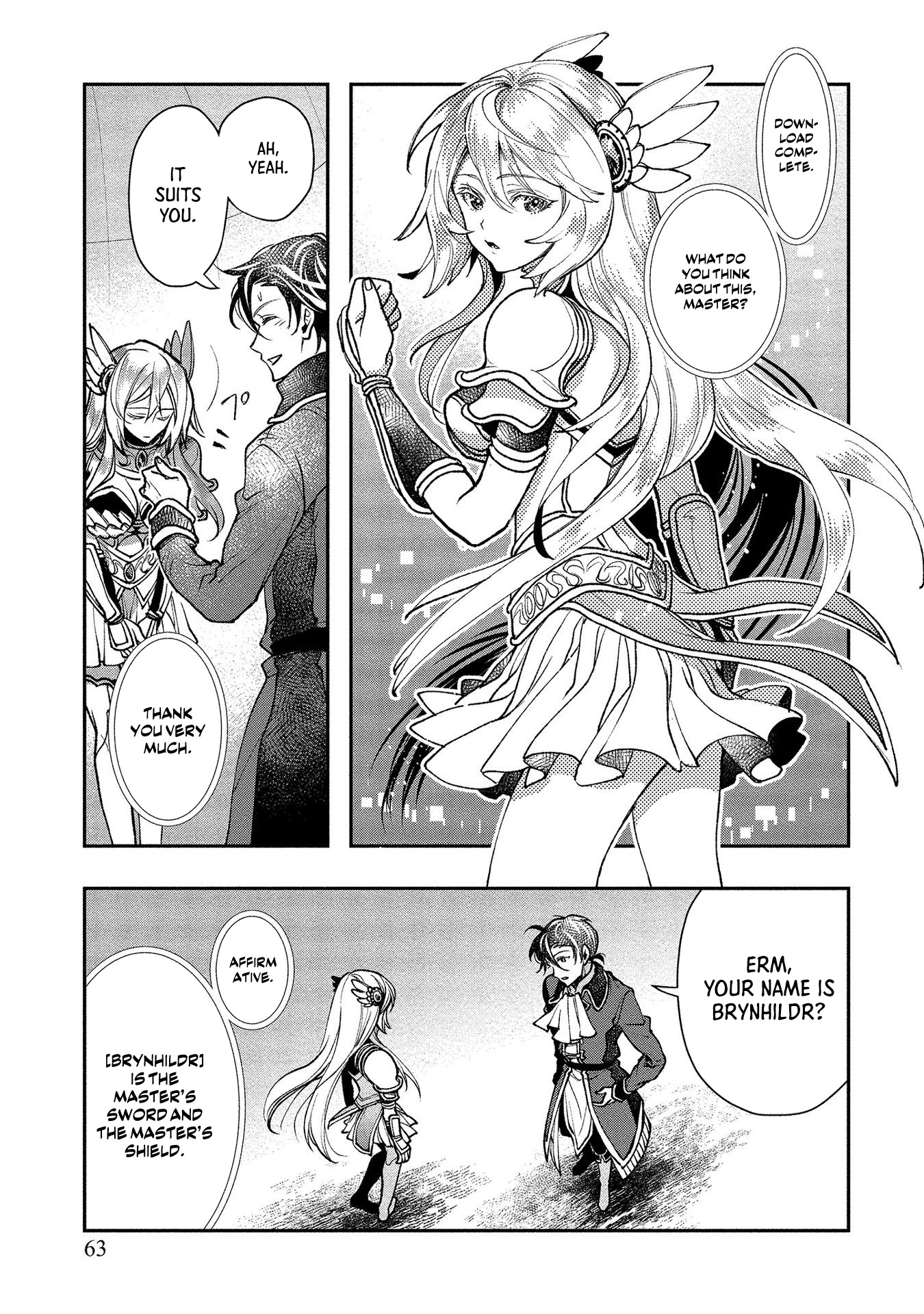 Class Shoukan Ni Makikomareta Kyoushi, Hazure Sukiru De Kikai Shoujo Wo Shuuri Suru - Vol.1 Chapter 2: Valkyrie Android, Brynhildr