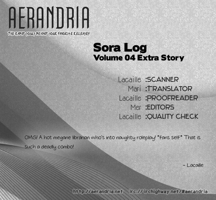 Sora Log - Vol.4 Chapter 15.5 Extra-Story : Melodramatic Library