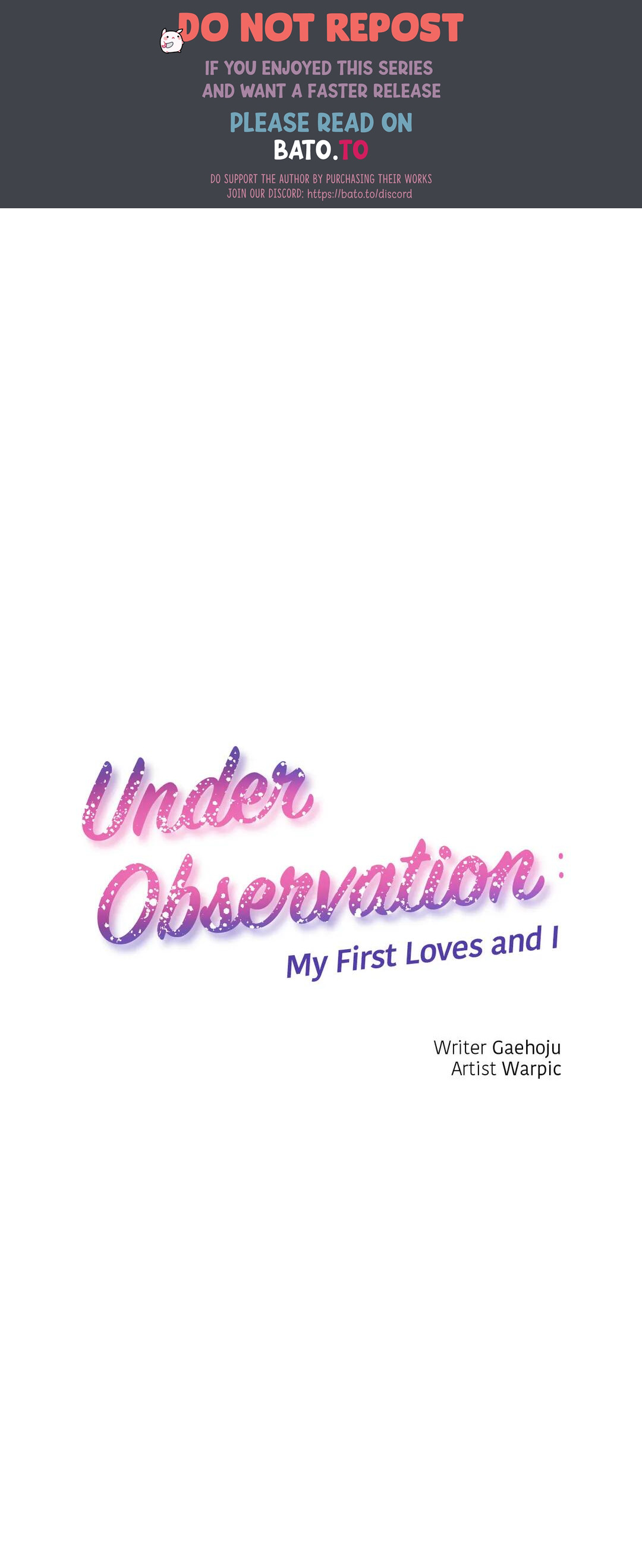 Under Observation: My First Loves And I - Chapter 32