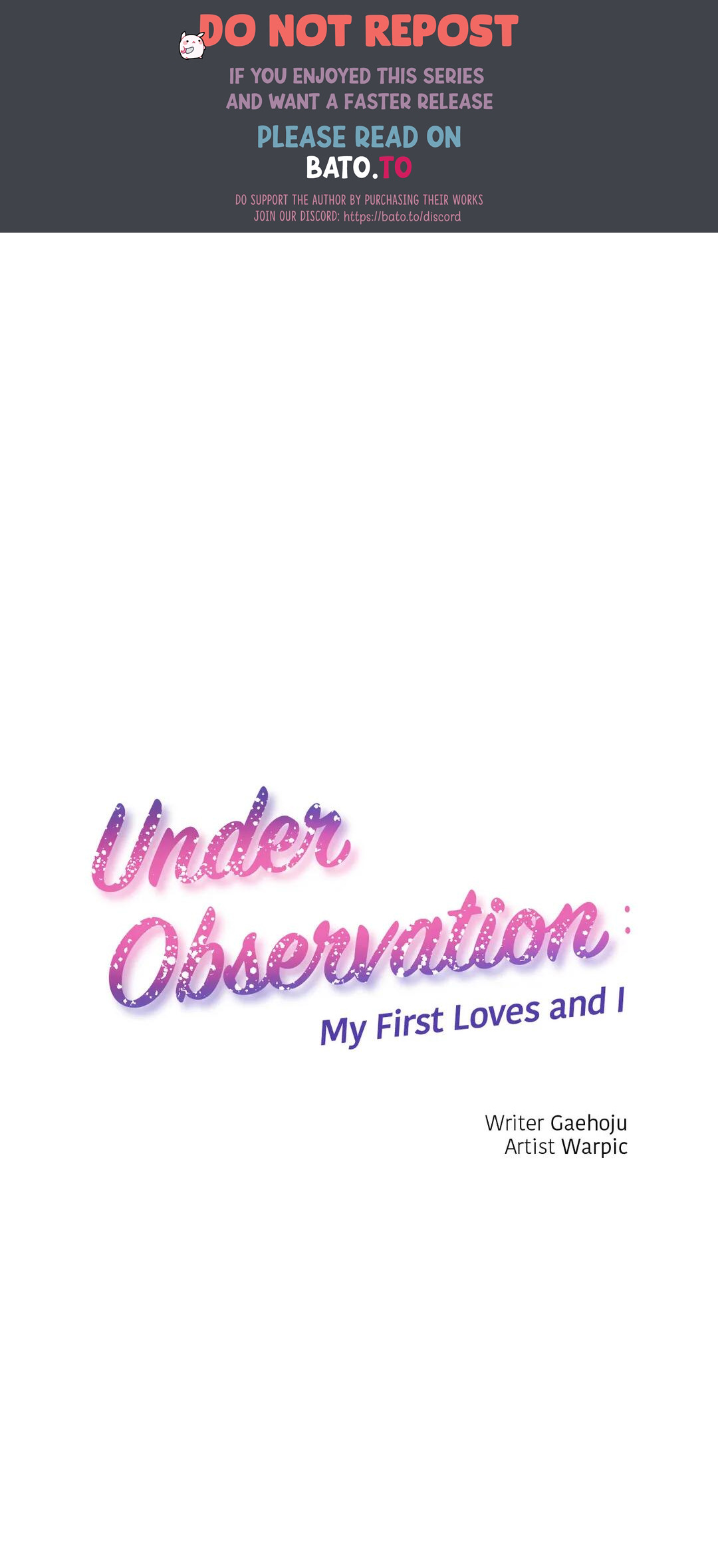 Under Observation: My First Loves And I - Chapter 34