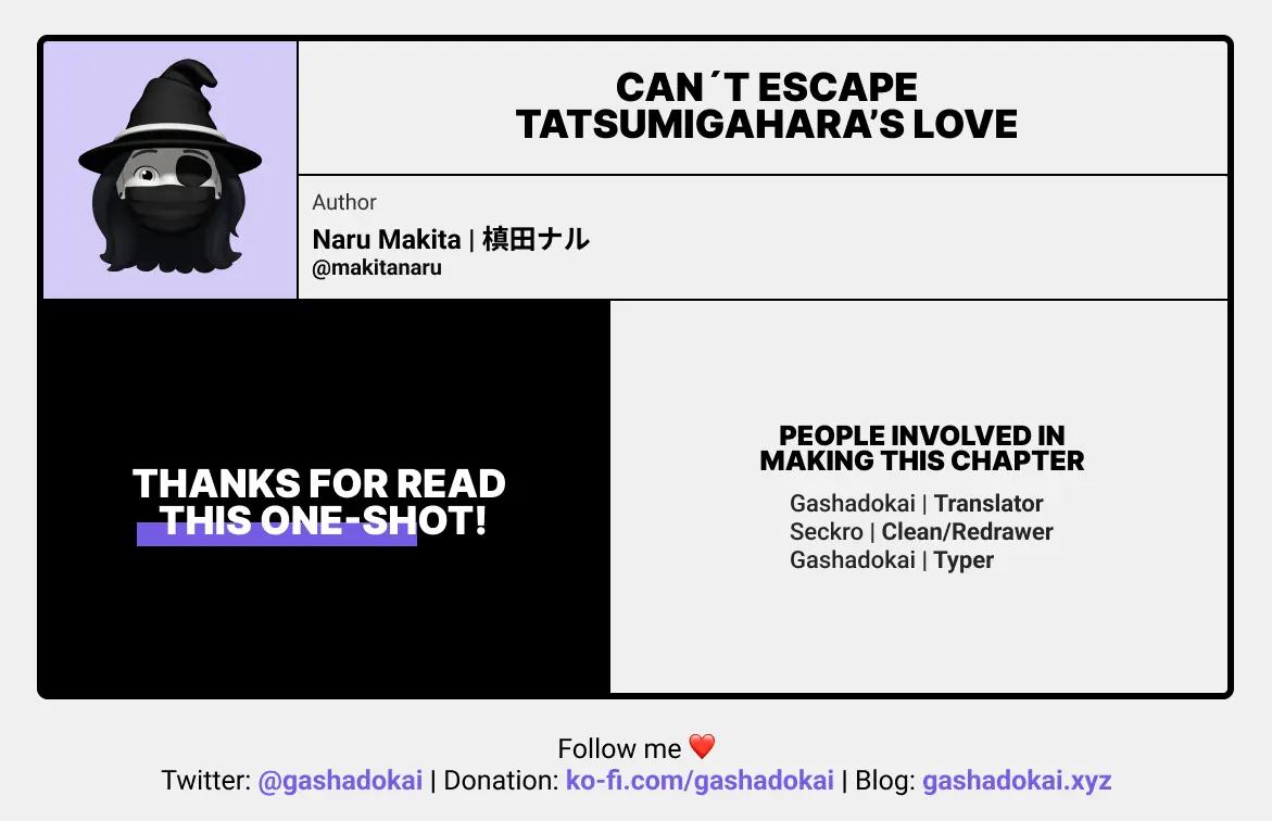 Can't Escape From Tatsumigahara's Love - Vol.1 Chapter 1