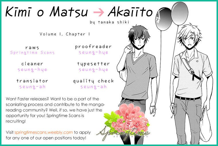 Kimi O Matsu -> Akaiito - Chapter 3