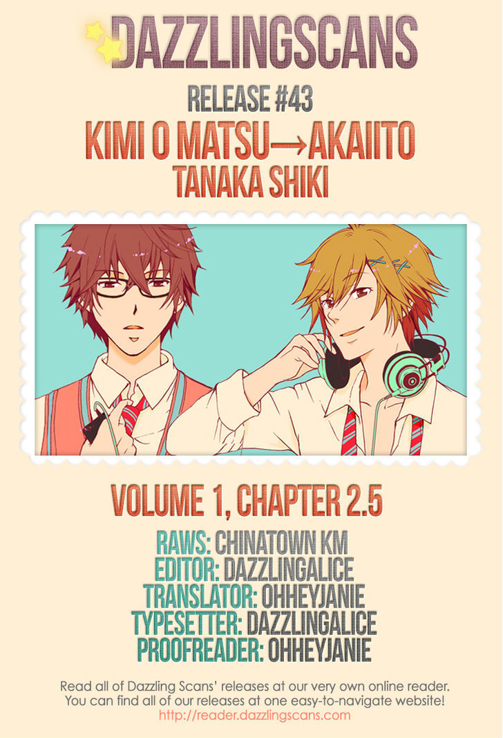 Kimi O Matsu -> Akaiito - Chapter 2.5