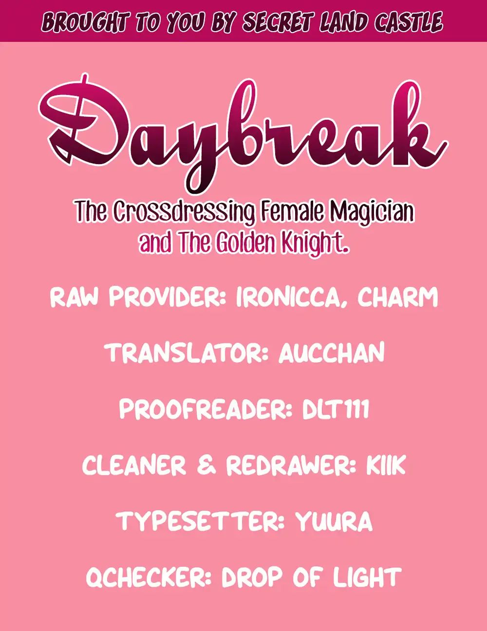 Daybreak: The Crossdressing Female Magician And The Golden Knight - Chapter 2