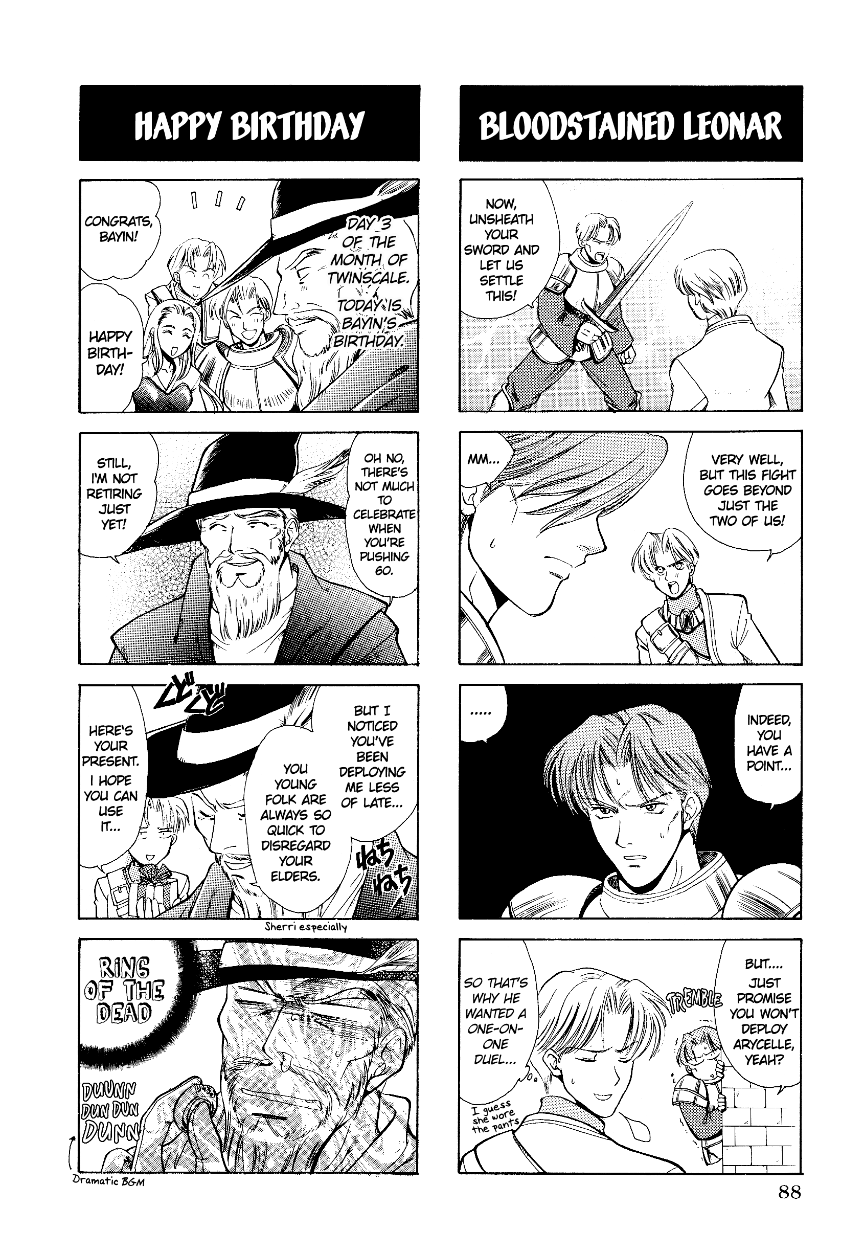 Tactics Ogre: Let Us Cling Together 4-Koma Kings - Vol.1 Chapter 13: Tell Me, Warren