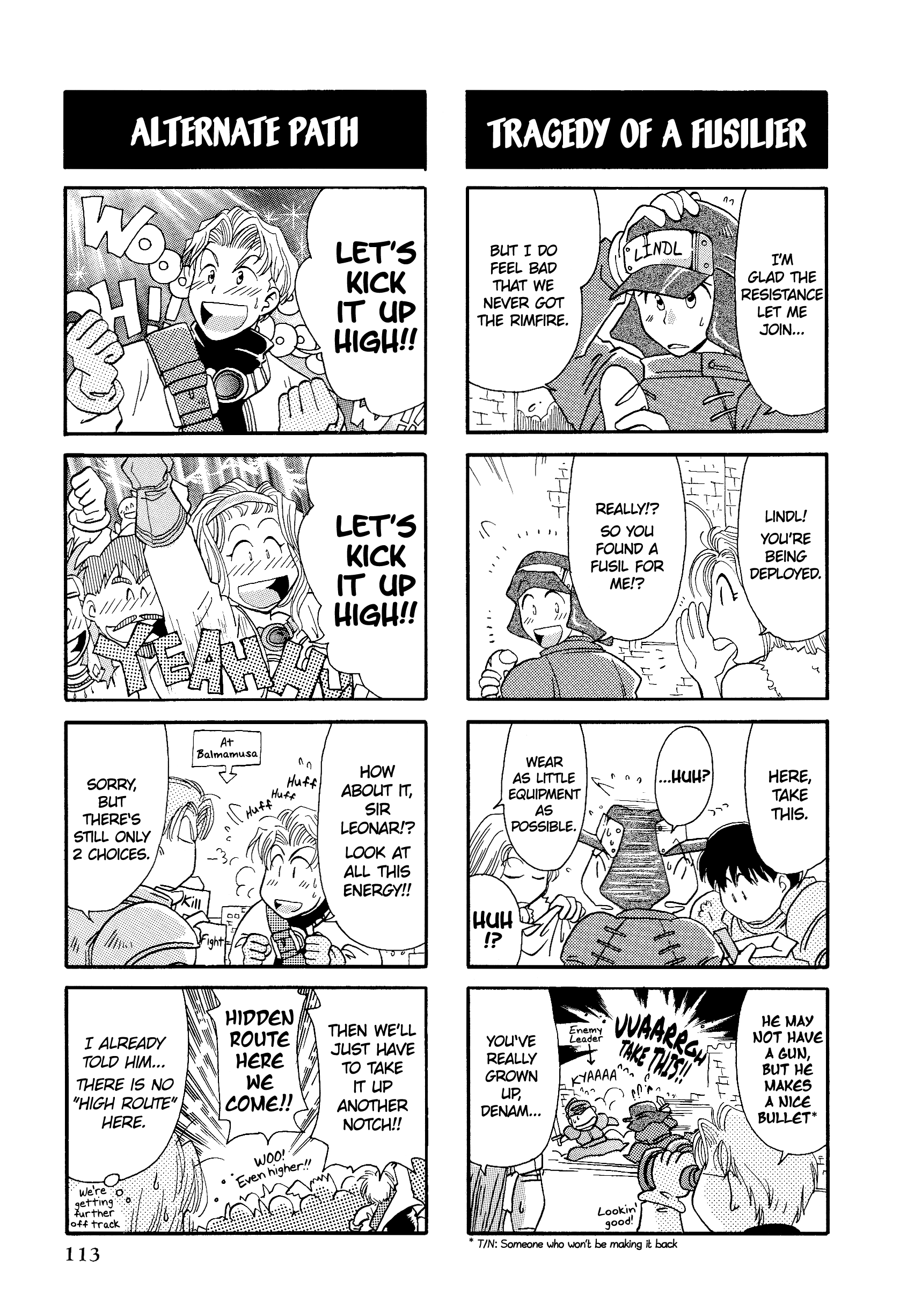 Tactics Ogre: Let Us Cling Together 4-Koma Kings - Vol.1 Chapter 17: This Is Your Way Of Life!!