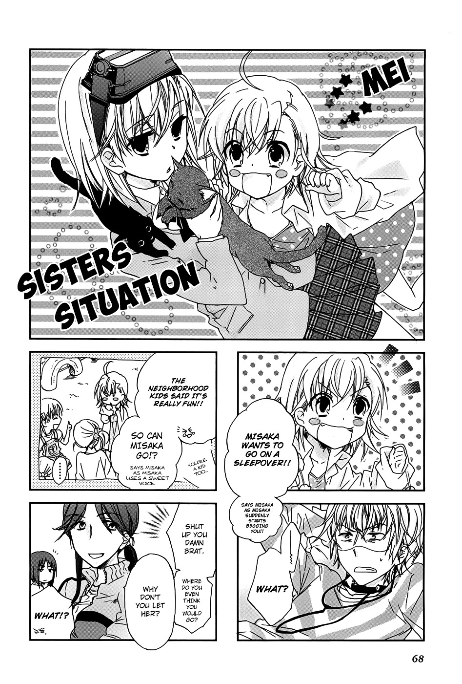 4-Koma Koushiki Anthology - Toaru Kagaku No Railgun X Toaru Majutsu No Index - Vol.1 Chapter 21 : Sisters Situation