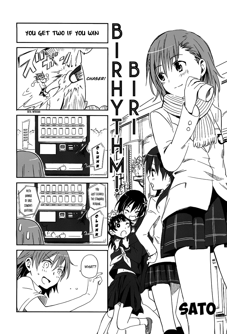 4-Koma Koushiki Anthology - Toaru Kagaku No Railgun X Toaru Majutsu No Index - Vol.1 Chapter 22 : Biri Birhythm