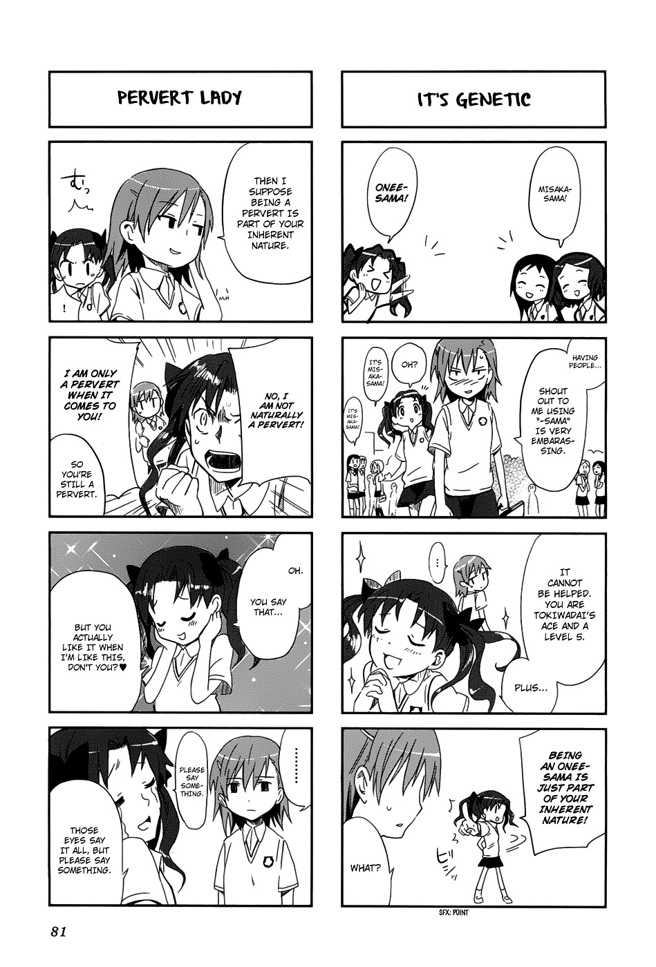 4-Koma Koushiki Anthology - Toaru Kagaku No Railgun X Toaru Majutsu No Index - Vol.1 Chapter 22 : Biri Birhythm