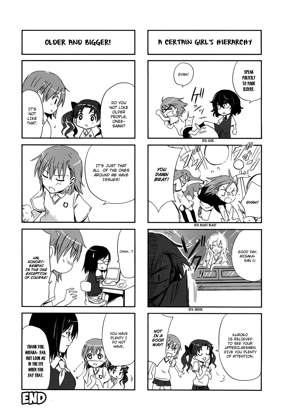 4-Koma Koushiki Anthology - Toaru Kagaku No Railgun X Toaru Majutsu No Index - Vol.1 Chapter 22 : Biri Birhythm