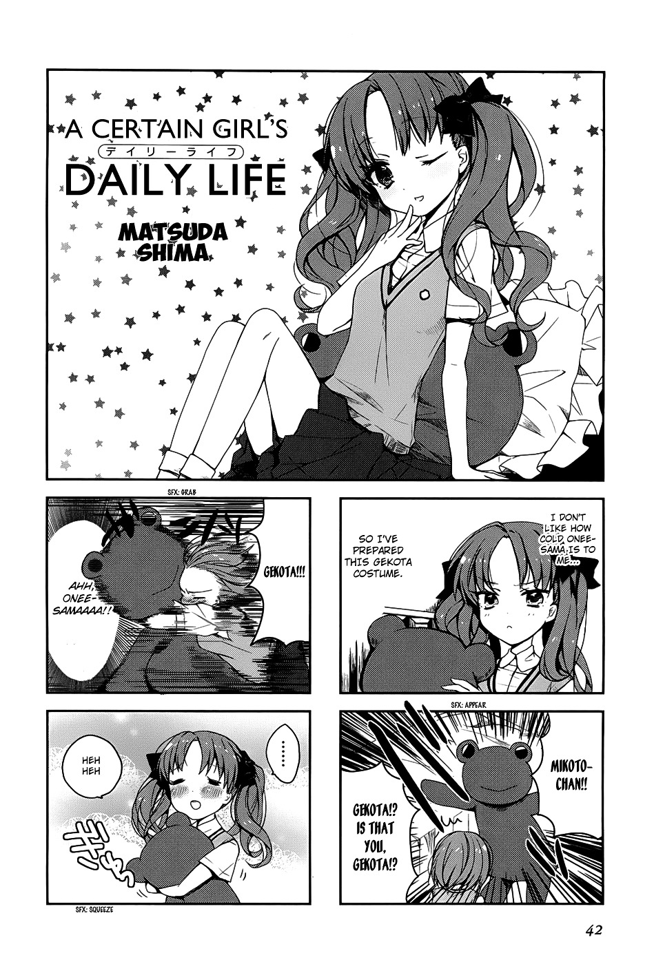 4-Koma Koushiki Anthology - Toaru Kagaku No Railgun X Toaru Majutsu No Index - Vol.1 Chapter 18 : A Certain Girl's Daily Life