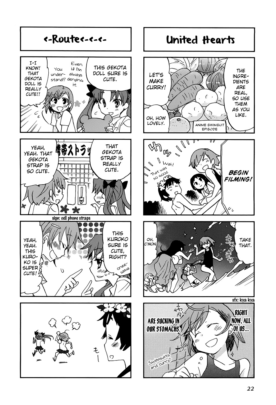 4-Koma Koushiki Anthology - Toaru Kagaku No Railgun X Toaru Majutsu No Index - Vol.1 Chapter 15 : The One-Way Ticket Of Next-Door Eden