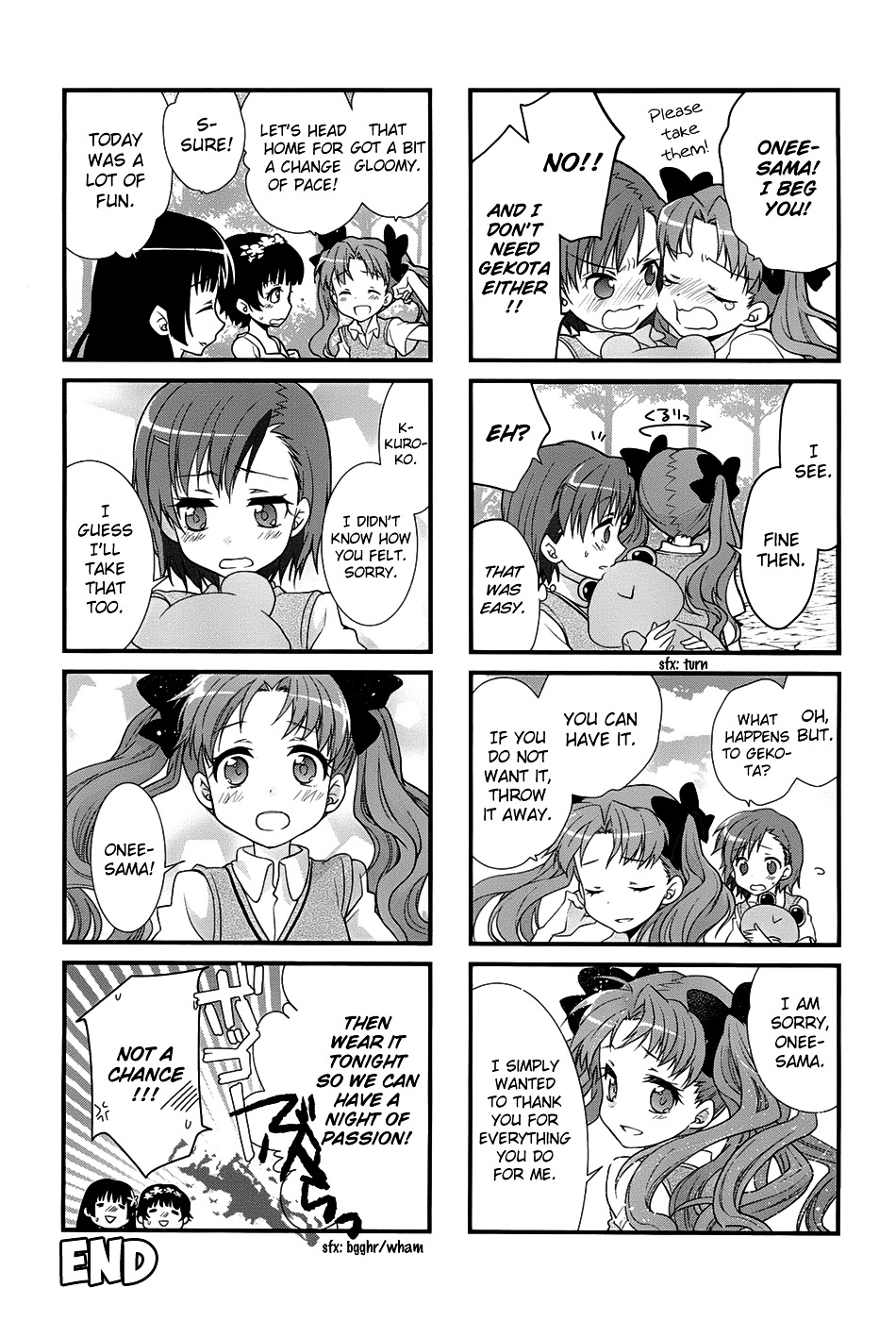 4-Koma Koushiki Anthology - Toaru Kagaku No Railgun X Toaru Majutsu No Index - Vol.1 Chapter 14 : I Love You, I Love You, I Love You