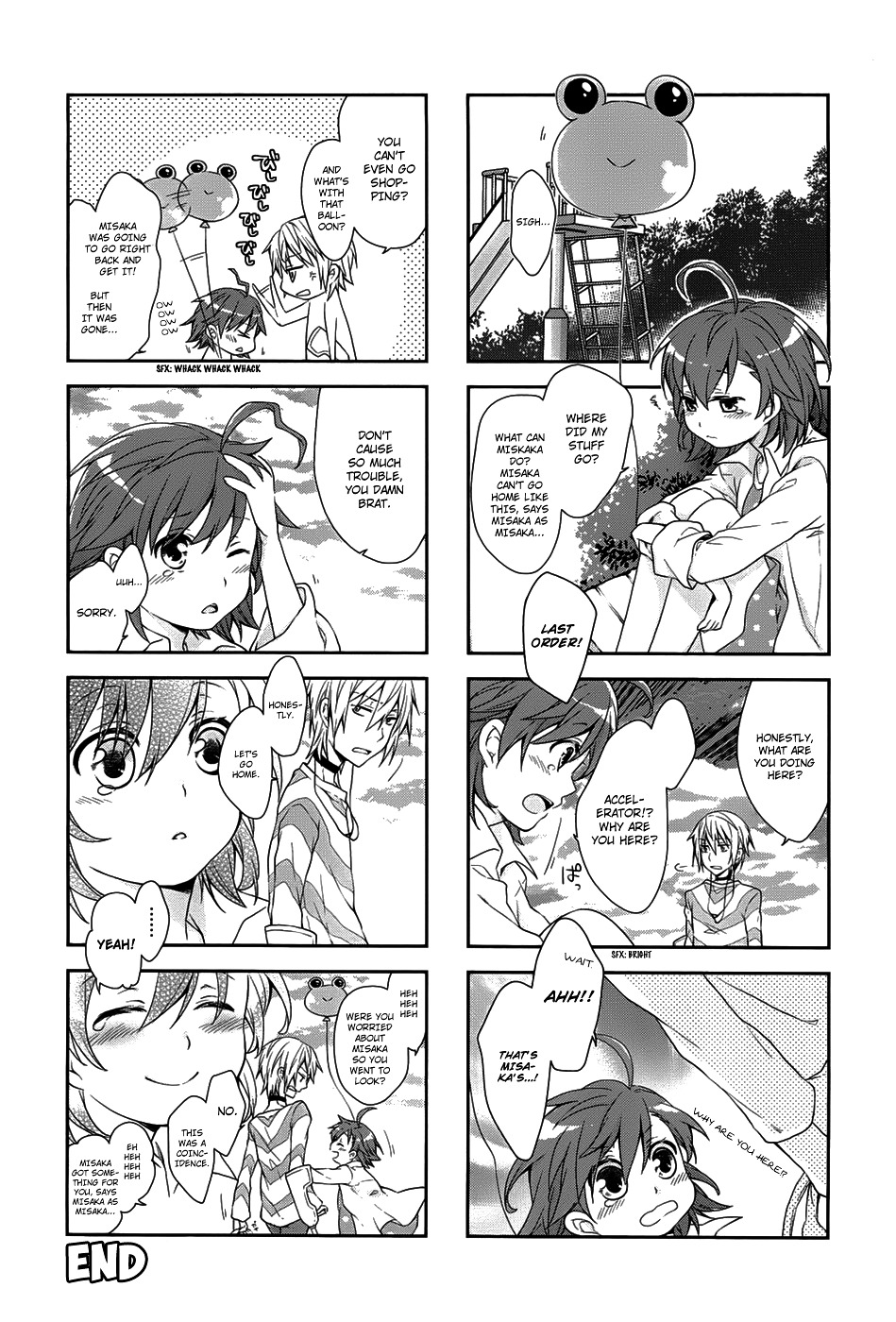 4-Koma Koushiki Anthology - Toaru Kagaku No Railgun X Toaru Majutsu No Index - Vol.1 Chapter 25 : Scramble