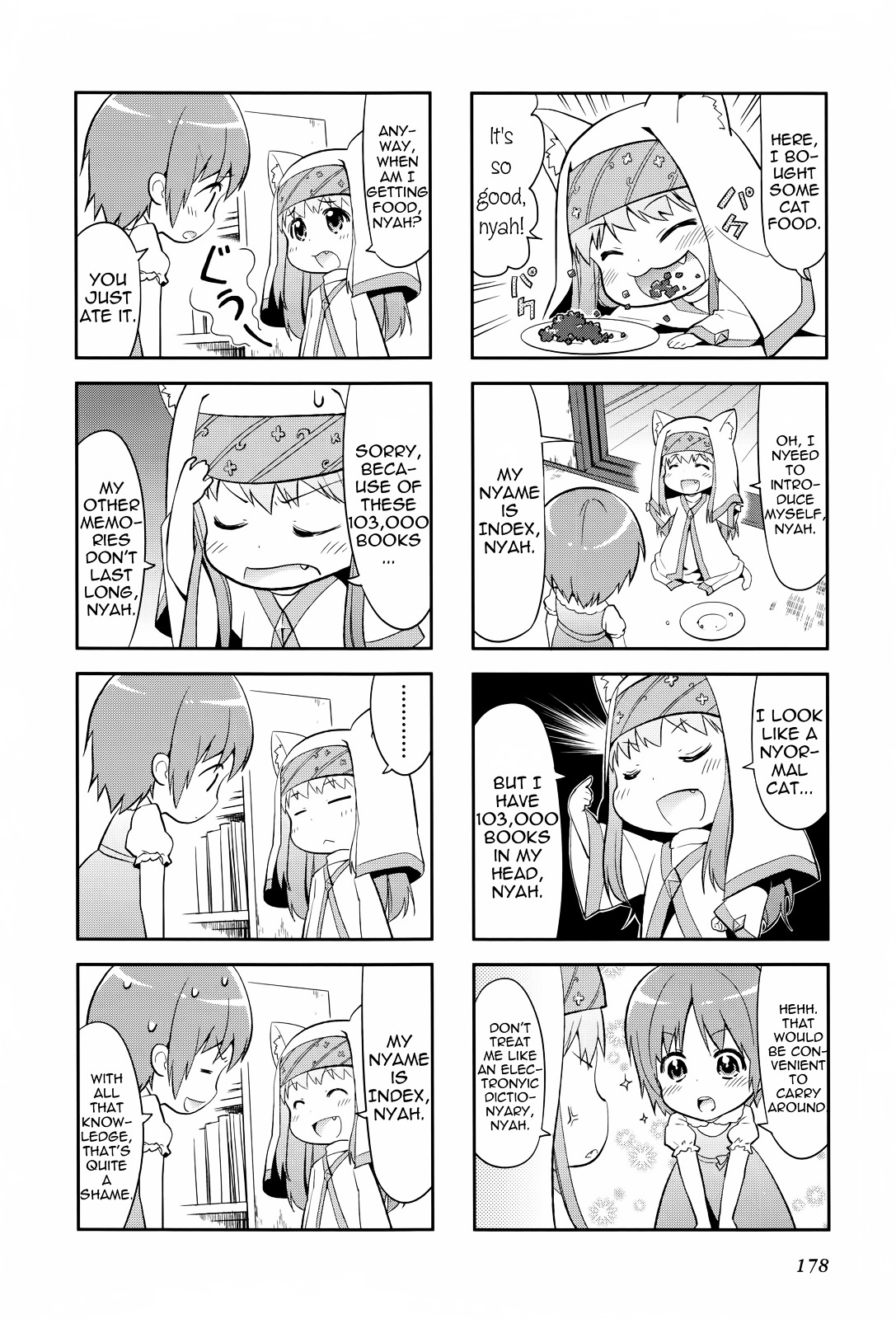 4-Koma Koushiki Anthology - Toaru Kagaku No Railgun X Toaru Majutsu No Index - Chapter 12 : A Certain Cat-Eared Index-Nyan