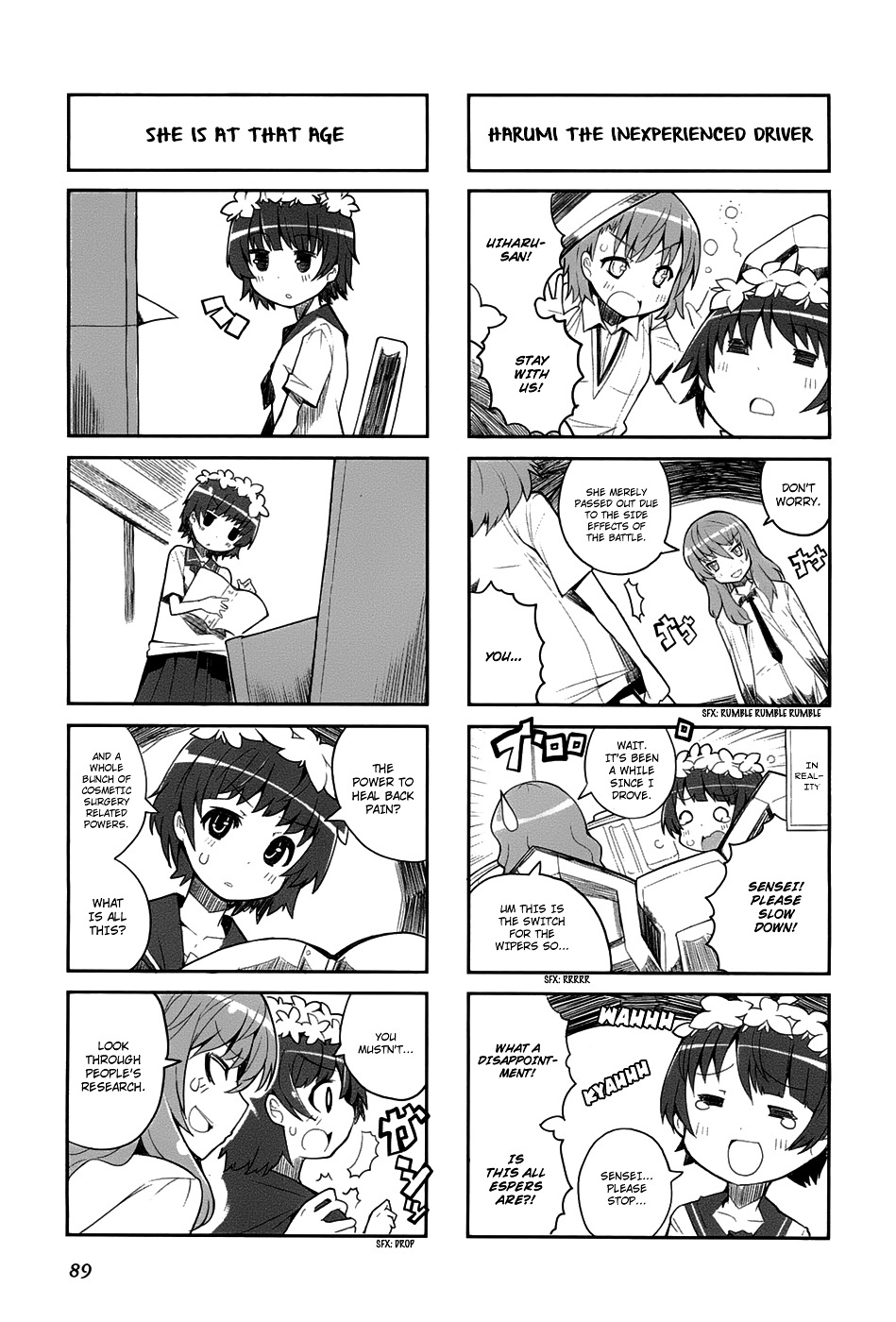 4-Koma Koushiki Anthology - Toaru Kagaku No Railgun X Toaru Majutsu No Index - Vol.1 Chapter 23 : Kiyama Harumi's Unscientific Delusions