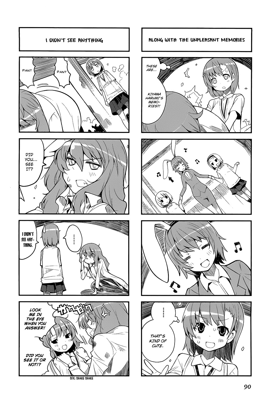 4-Koma Koushiki Anthology - Toaru Kagaku No Railgun X Toaru Majutsu No Index - Vol.1 Chapter 23 : Kiyama Harumi's Unscientific Delusions