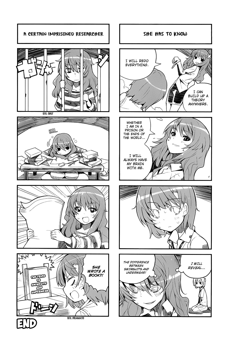 4-Koma Koushiki Anthology - Toaru Kagaku No Railgun X Toaru Majutsu No Index - Vol.1 Chapter 23 : Kiyama Harumi's Unscientific Delusions