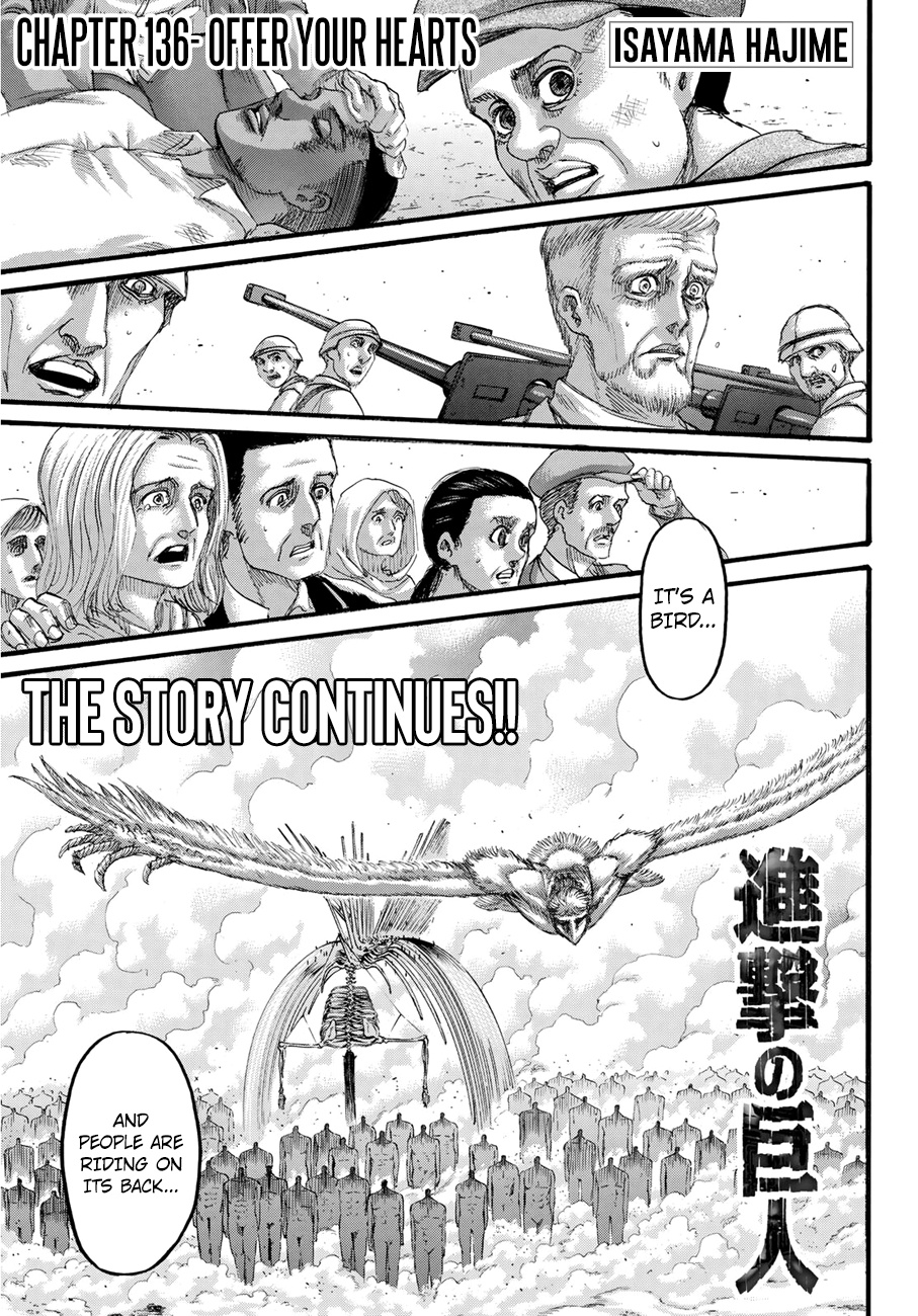 Attack On Titan - Vol.34 Chapter 136: Offer Your Hearts