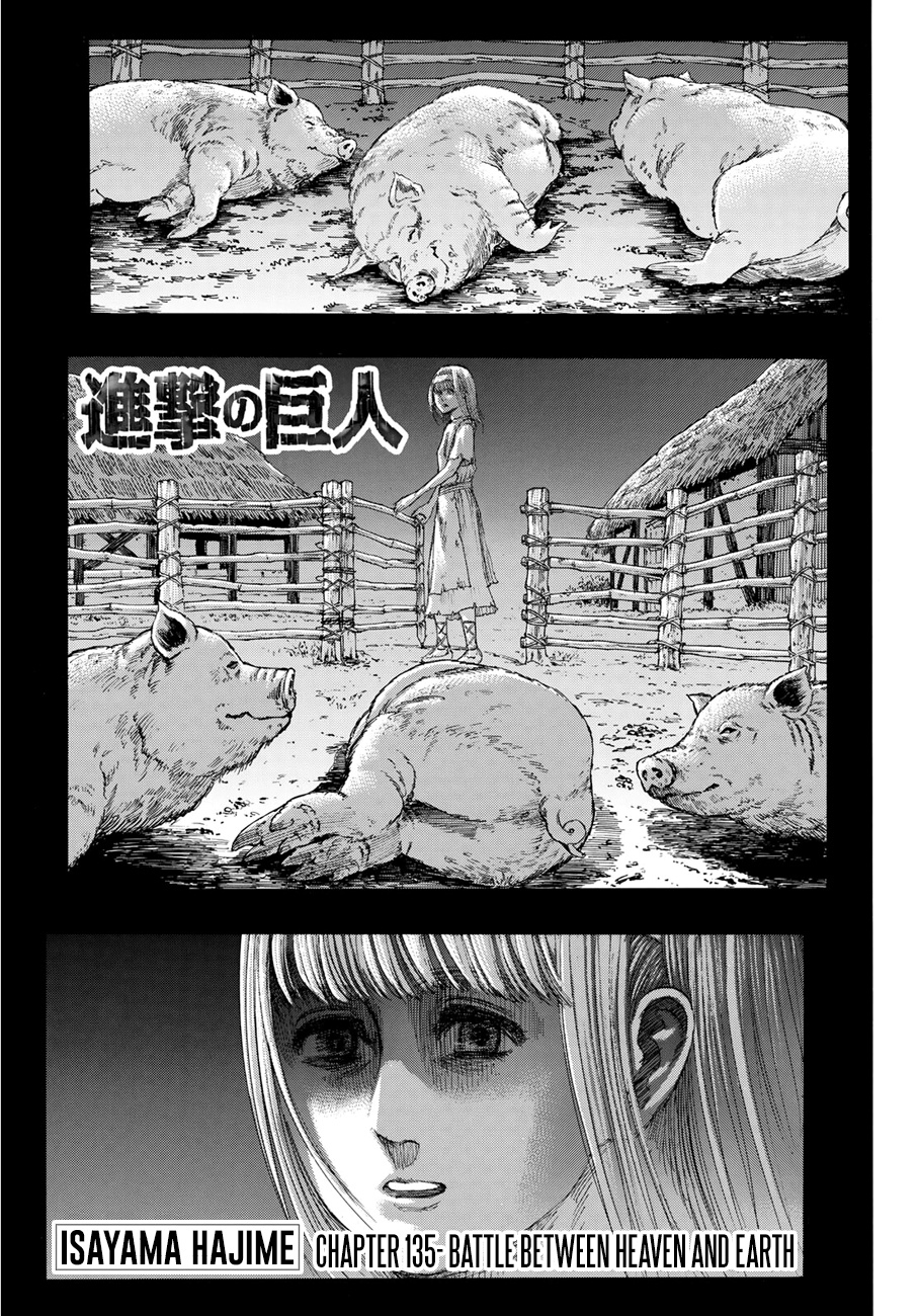 Attack On Titan - Vol.34 Chapter 135: Battle Between Heaven And Earth