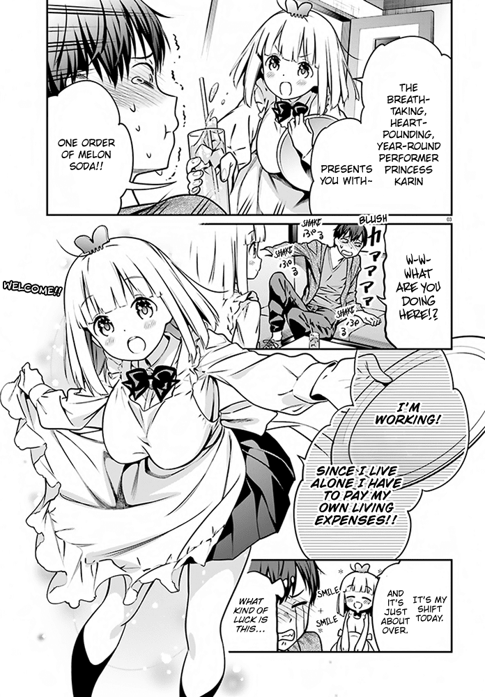 Karin-Chan Wa Misetagari - Chapter 4