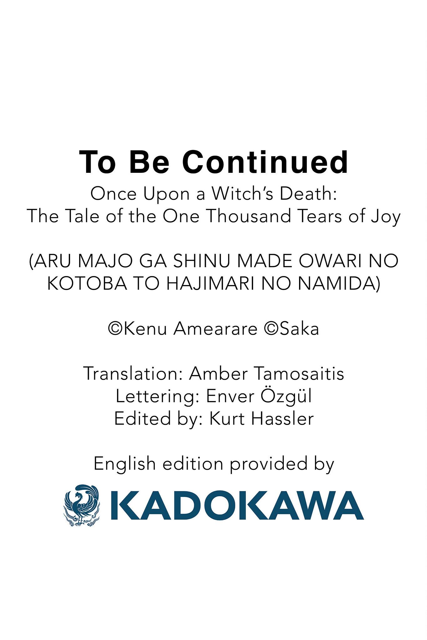 Once Upon A Witch's Death: The Tale Of The One Thousand Tears Of Joy - Chapter 10