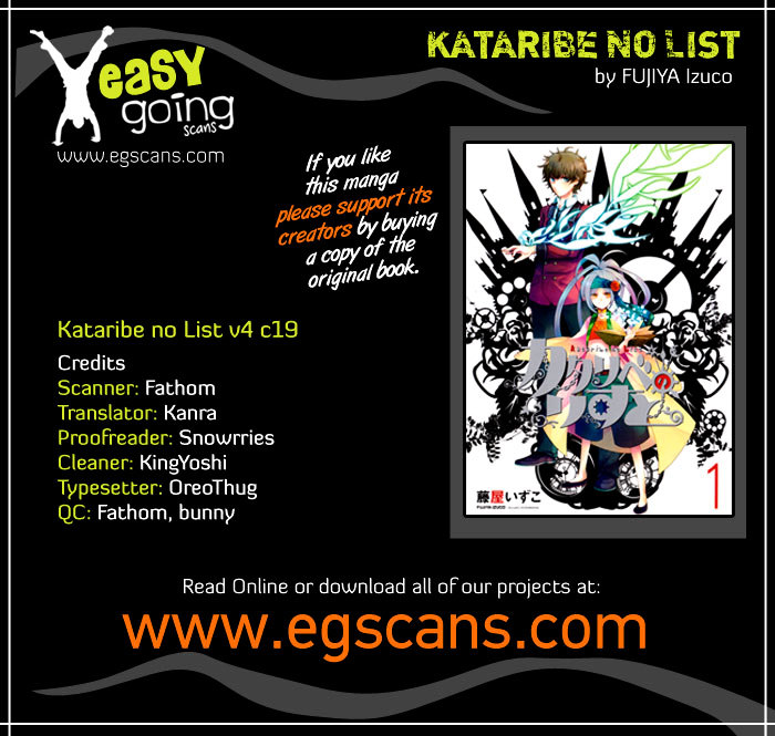 Kataribe No List - Vol.5 Chapter 19 : Most Important Thing