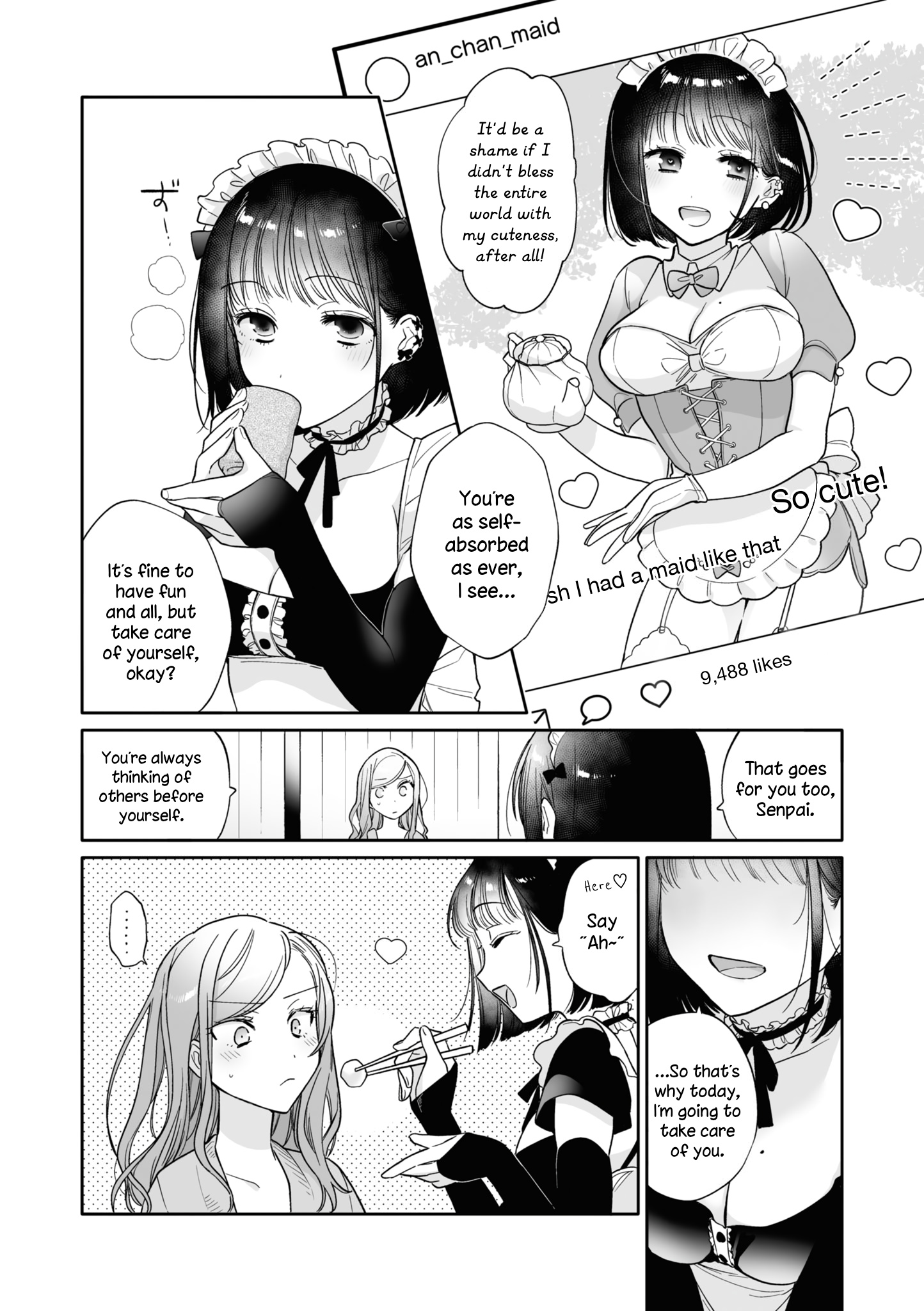 Cosplay Yuri Ecchi Anthology - Vol.1 Chapter 3: I'll Serve You Well, Senpai~♥ (Mitsumoto Hiyori)