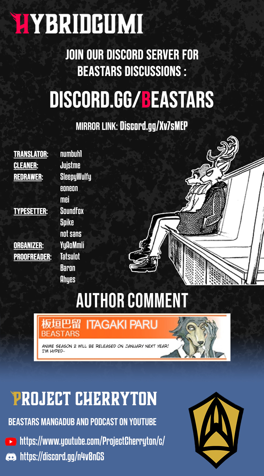 Beastars - Chapter 194: Eternity Until Every Window Turns Dark